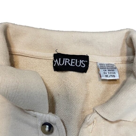 Vintage Minute Maid Embroidered Half Button Down Hoodie XL - Picture 2 of 5